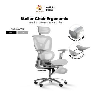 เก้าอี้เพื่อสุขภาพ Ergonomic DESKSPACE รุ่น Stellar Chair เบาะตาข่าย พนักรองแขนหมุนได้ 360 องศา