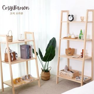 Cozybrown ชั้นวางของไม้ธรรมชาติ น่ารักอบอุ่น แบบ 2 ชั้น [Pre-Order]