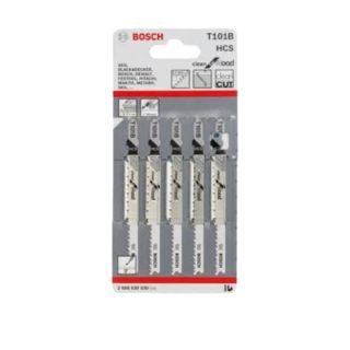 Bosch ใบเลื่อยฉลุ ไม้ (T 101 B) - 5 ใบ (2608630030)