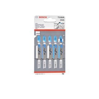 Bosch ใบเลื่อยฉลุ เหล็ก (T 118 A) - 5 ใบ (2608631013)