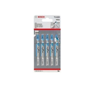 Bosch ใบเลื่อยฉลุ เหล็ก (T 118 B) - 5 ใบ (2608631014)