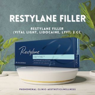 Phenomenal Restylane Filler ฟิลเลอร์ (Vital light, Lidocaine, Lyft) 2 CC